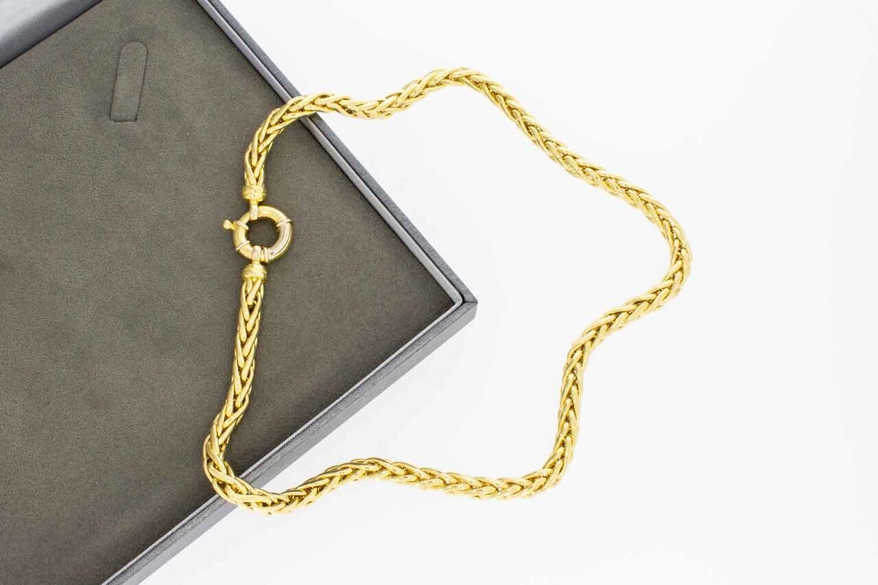 18 karaat gouden Vossenstaart Ketting - 45,5 cm
