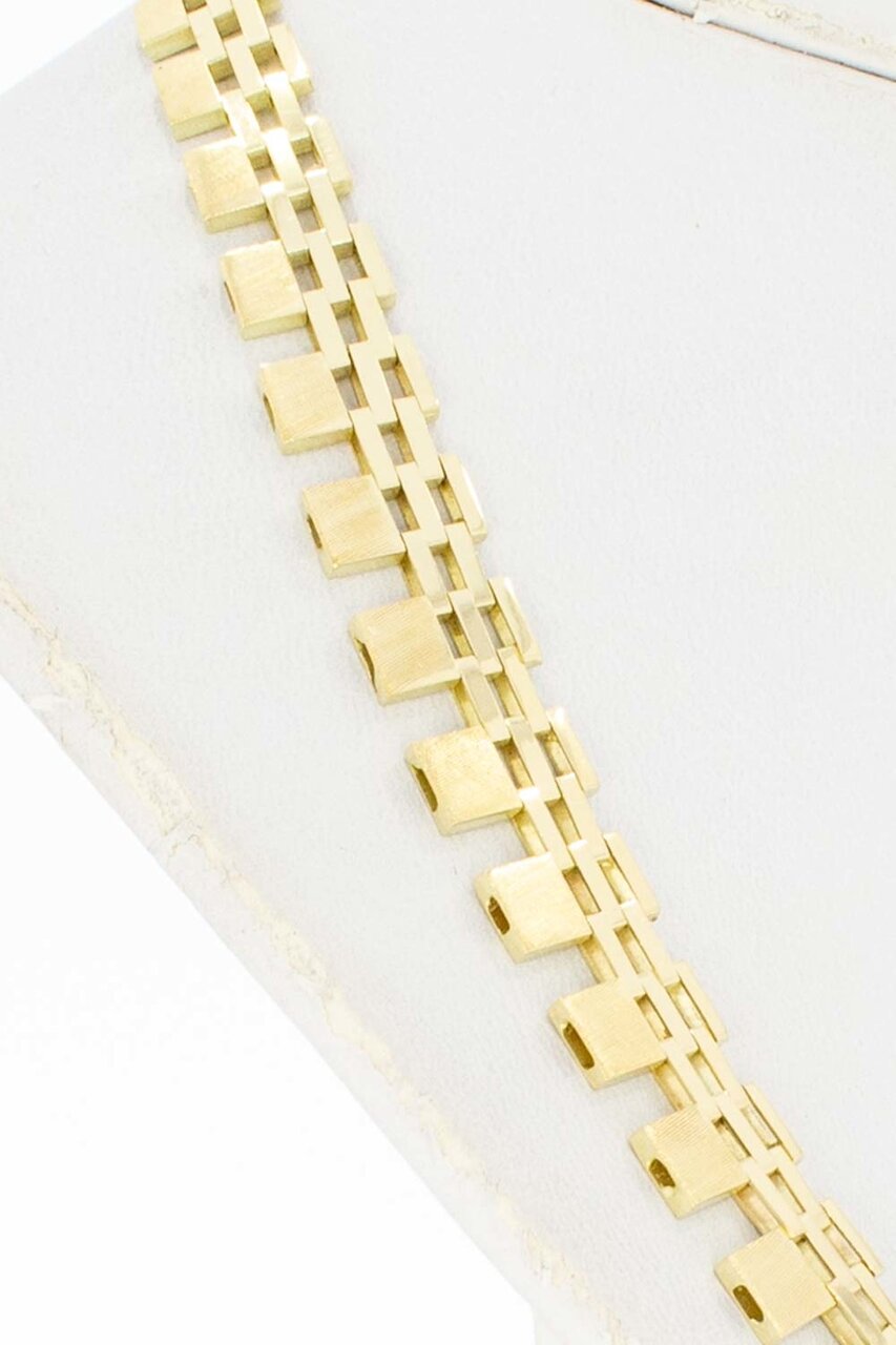 14 Karaat geel gouden Zonnestraal spijltjes Collier - 45 cm