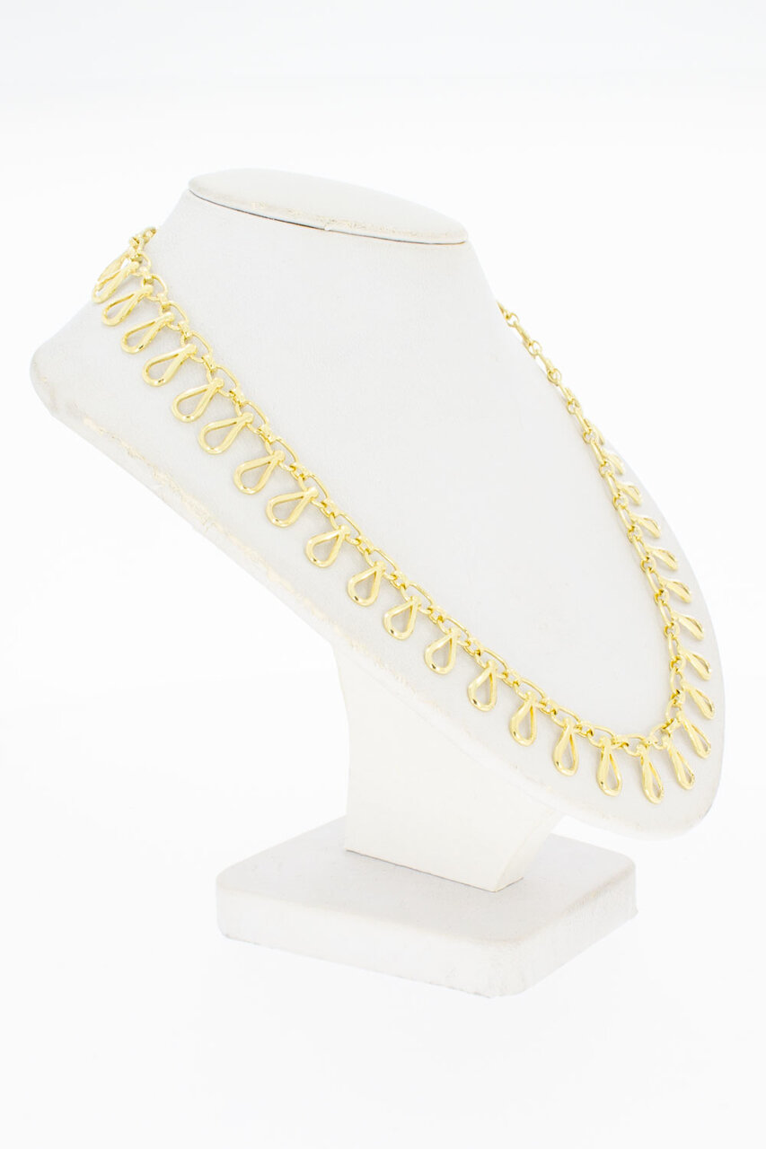 14 Karaat gouden fantasie Zonnestraal Collier - 47,5 cm