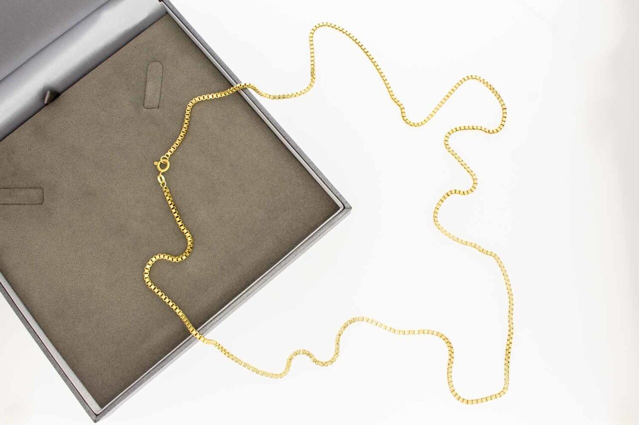 18 Karaat gouden Venetiaanse ketting - 89 cm