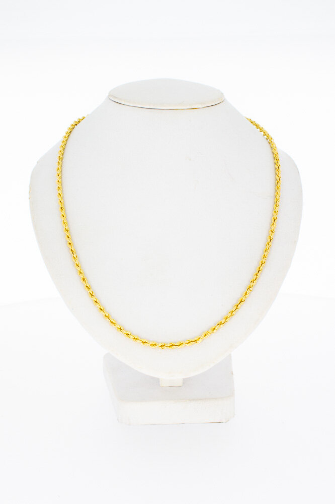 18 Karaat gouden Koord ketting - 61,5 cm