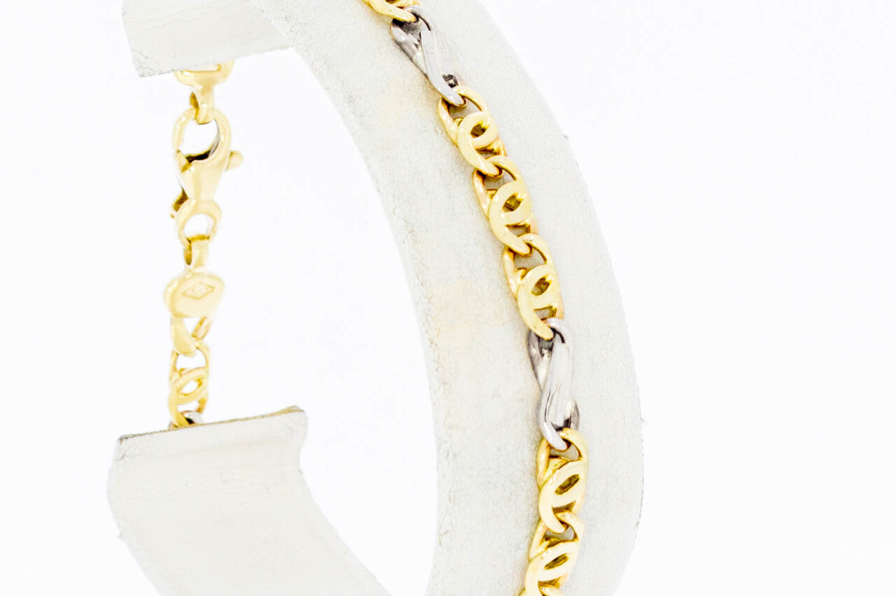 14 Karaat goud Valkoog Infinity armband - 20 cm