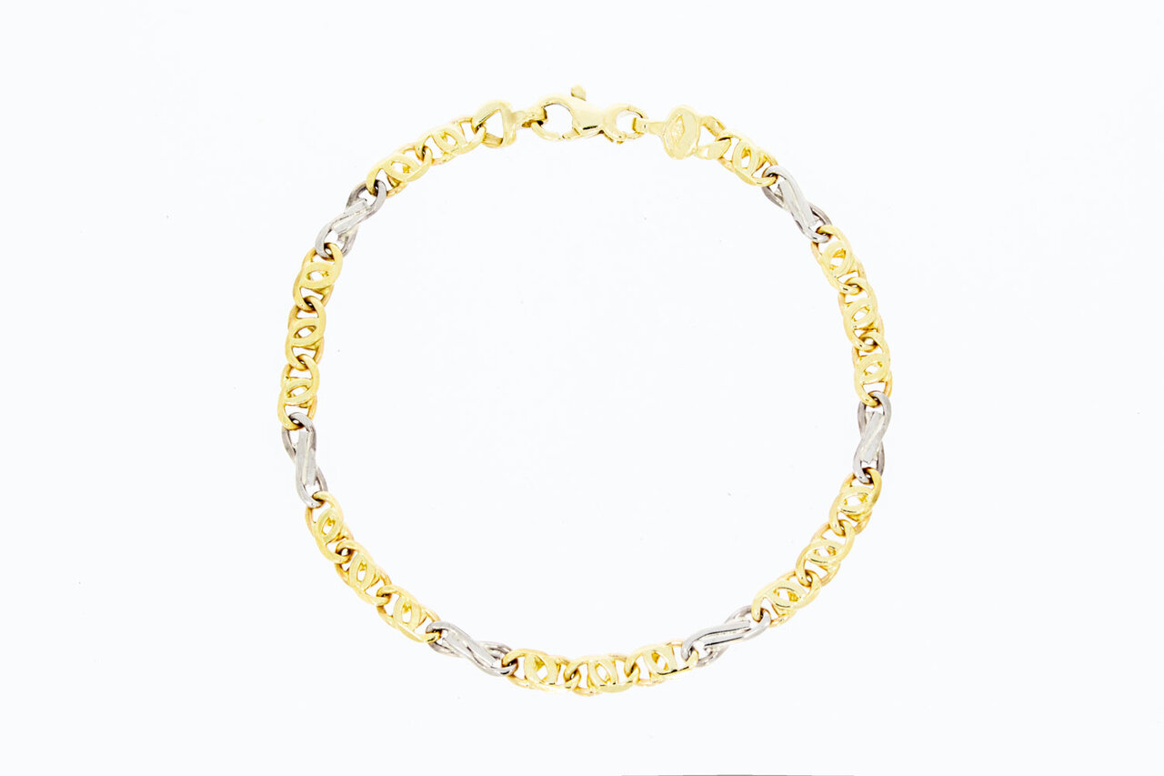 14 Karaat goud Valkoog Infinity armband - 20 cm