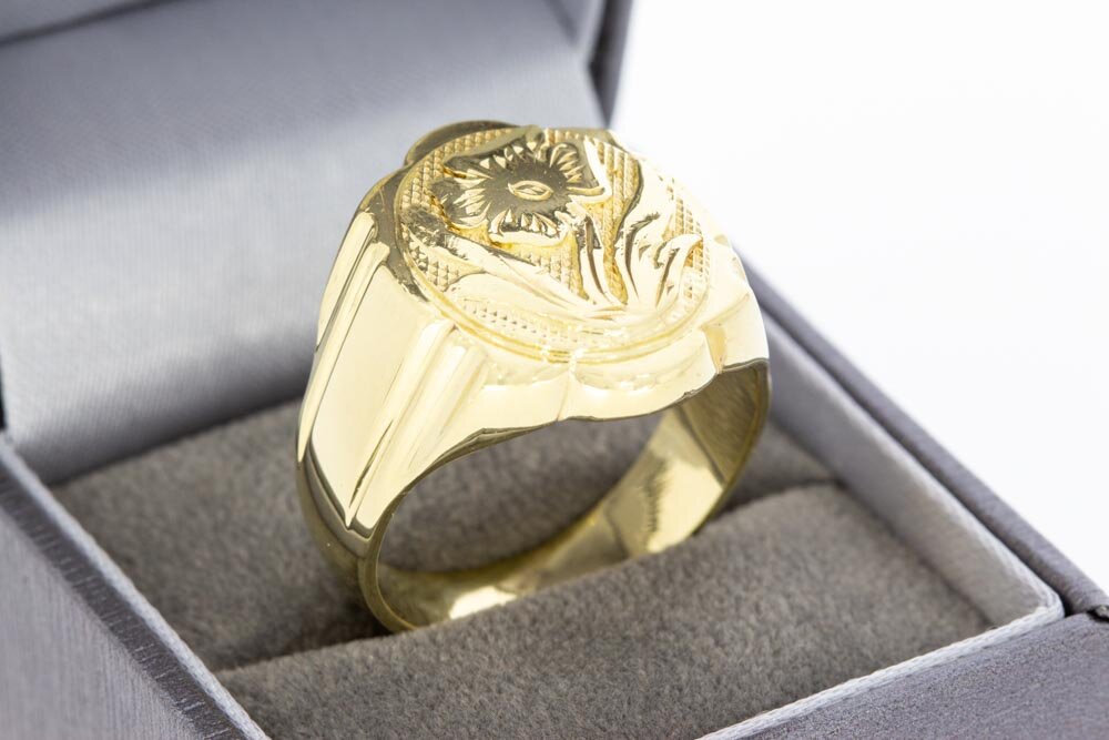 14 Karaat gouden Statement ring met 