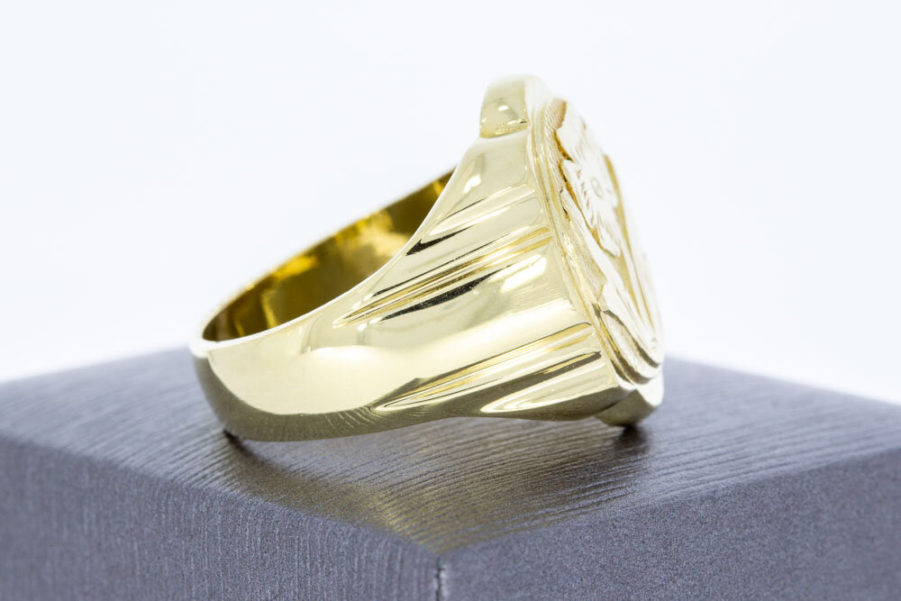 14 Karaat gouden Statement ring met 