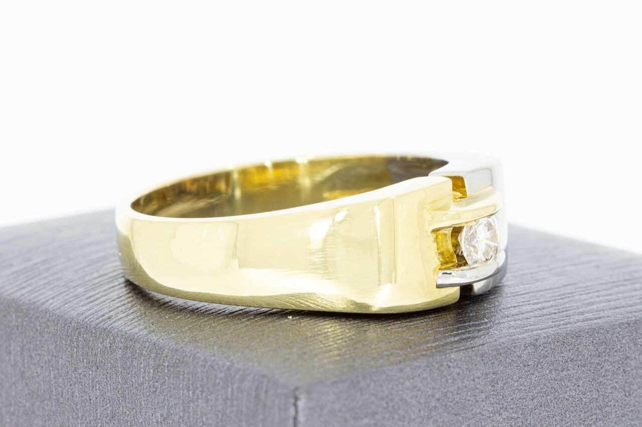 Statement diamant ring 18 karaat goud - 22,1 mm