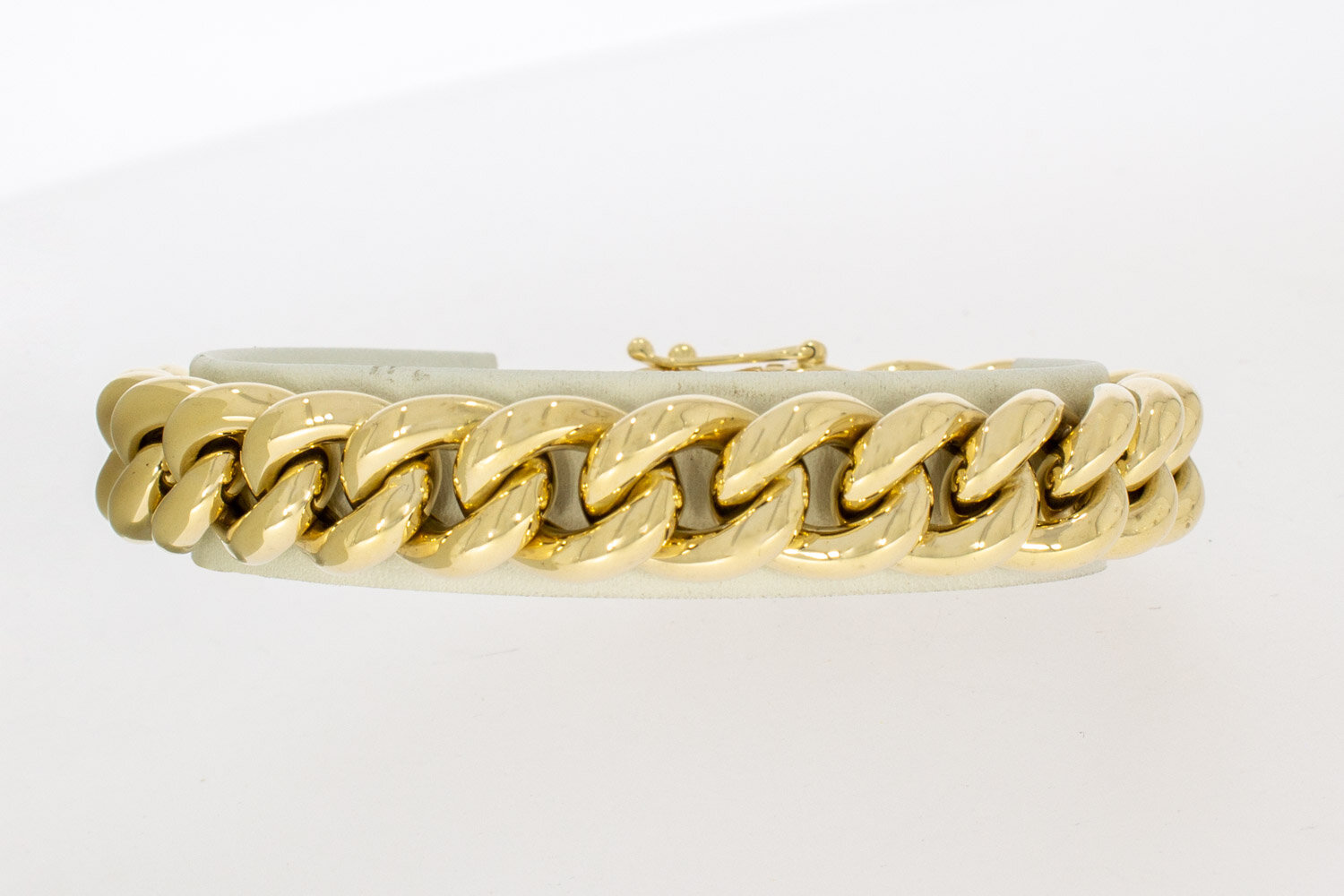14 Karaat gouden gourmet armband - 21,2 cm