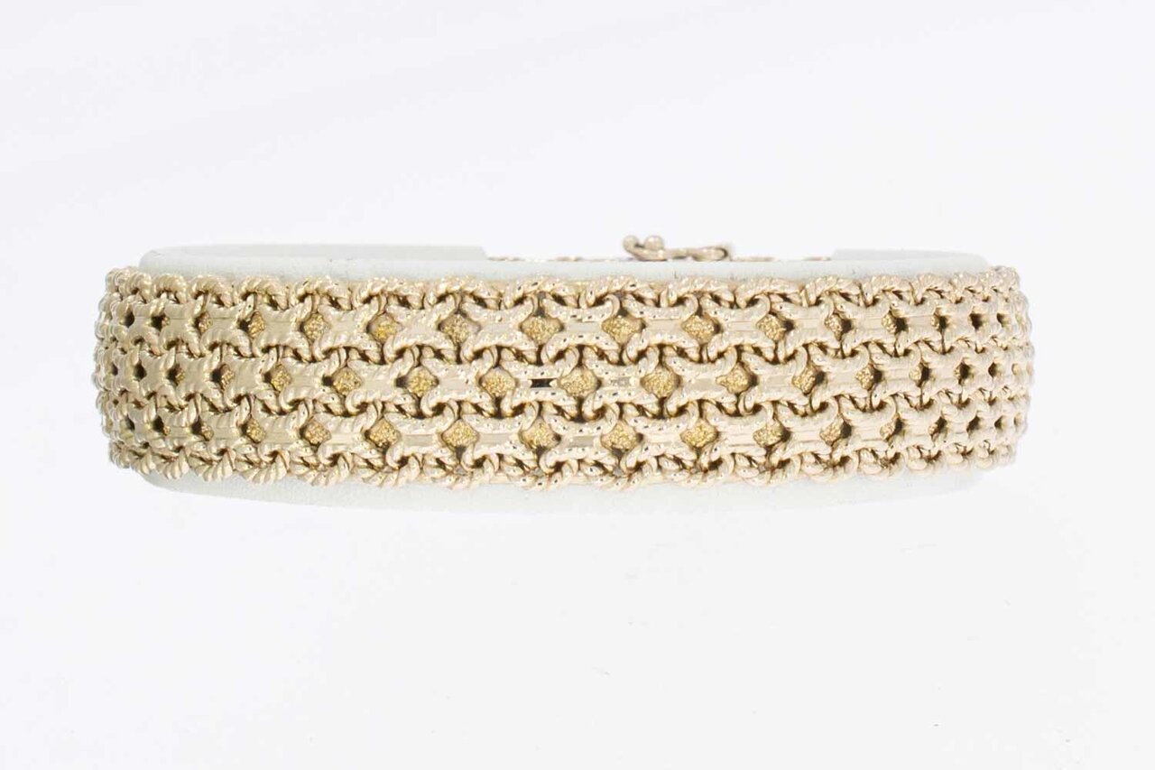 Vintage 18 Karaat gouden armband - 18,9 cm