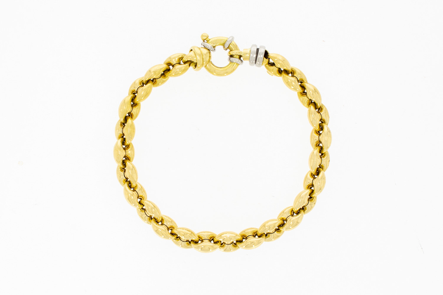 18 karaat gouden Anker armband - 20,5 cm