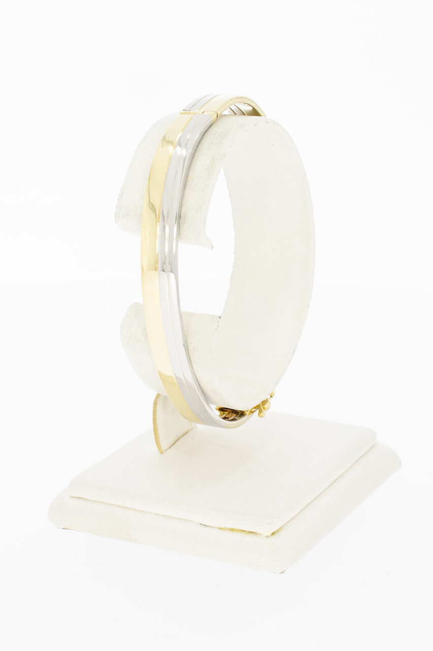 14 Karaat geprofileerde gouden Slavenarmband