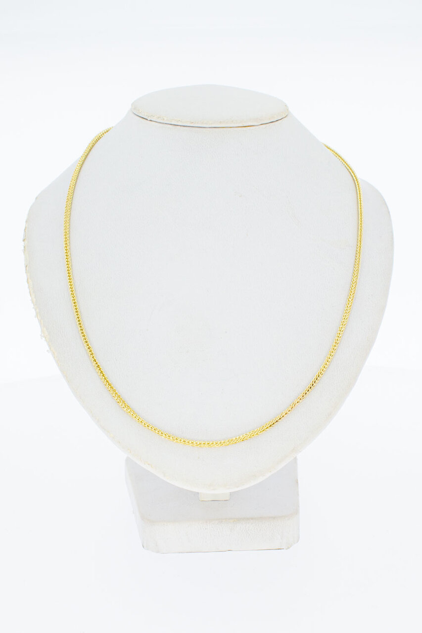14 Karaat gouden Vossenstaart ketting - 61,2 cm