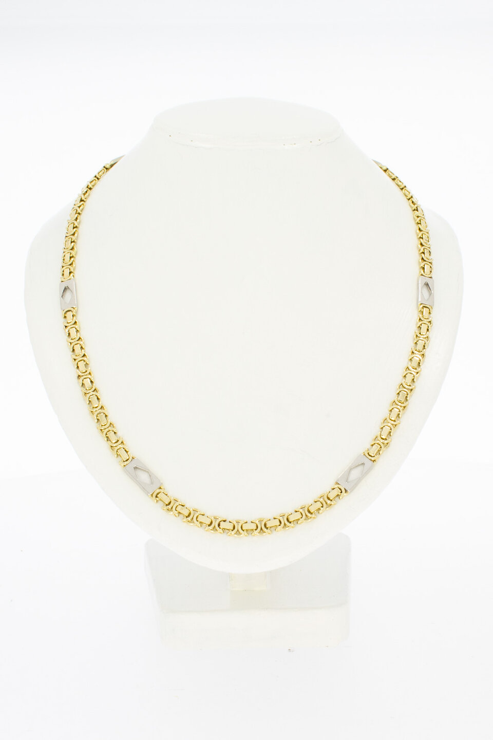 14 Karaat gouden platte Koningsketting - 62,3 cm