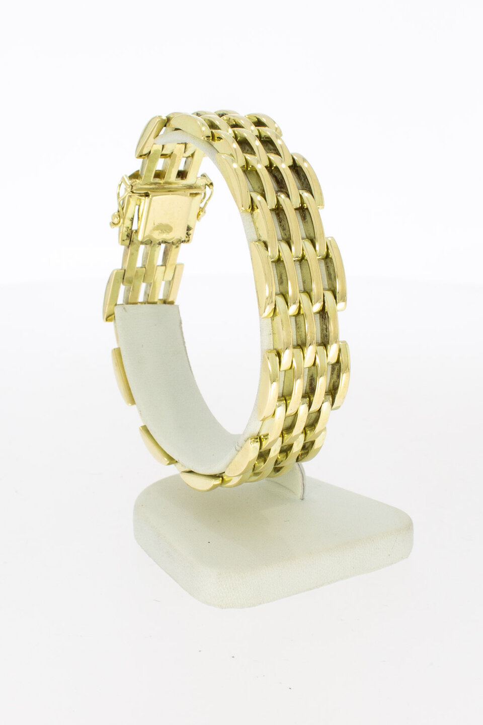 14 karaat gouden Tank armband - 19,8 cm