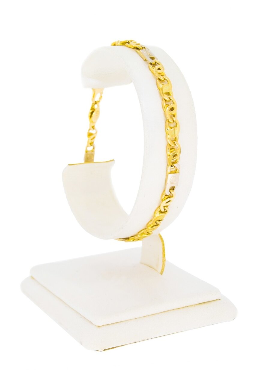 14 Karaat gouden Valkoog armband - 19,5 cm