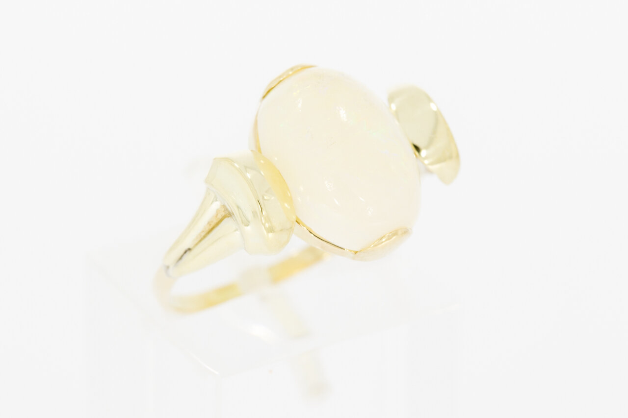 14 karaat gouden Opaalring - 18,5 mm