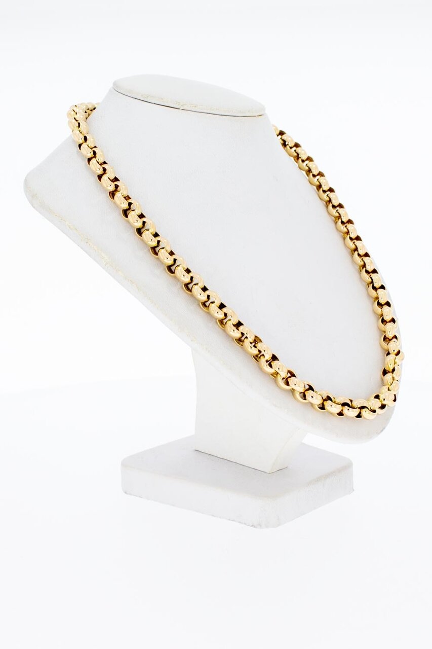 14 Karaat gouden Jasseron halsketting - 47 cm