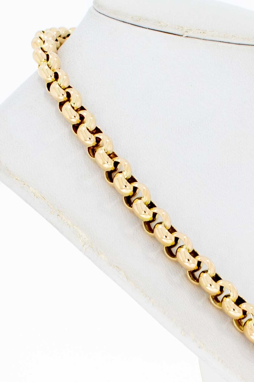 14 Karaat gouden Jasseron halsketting - 47 cm