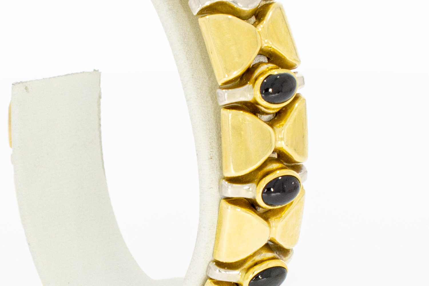 14 karaat gouden Clip Saffier armband