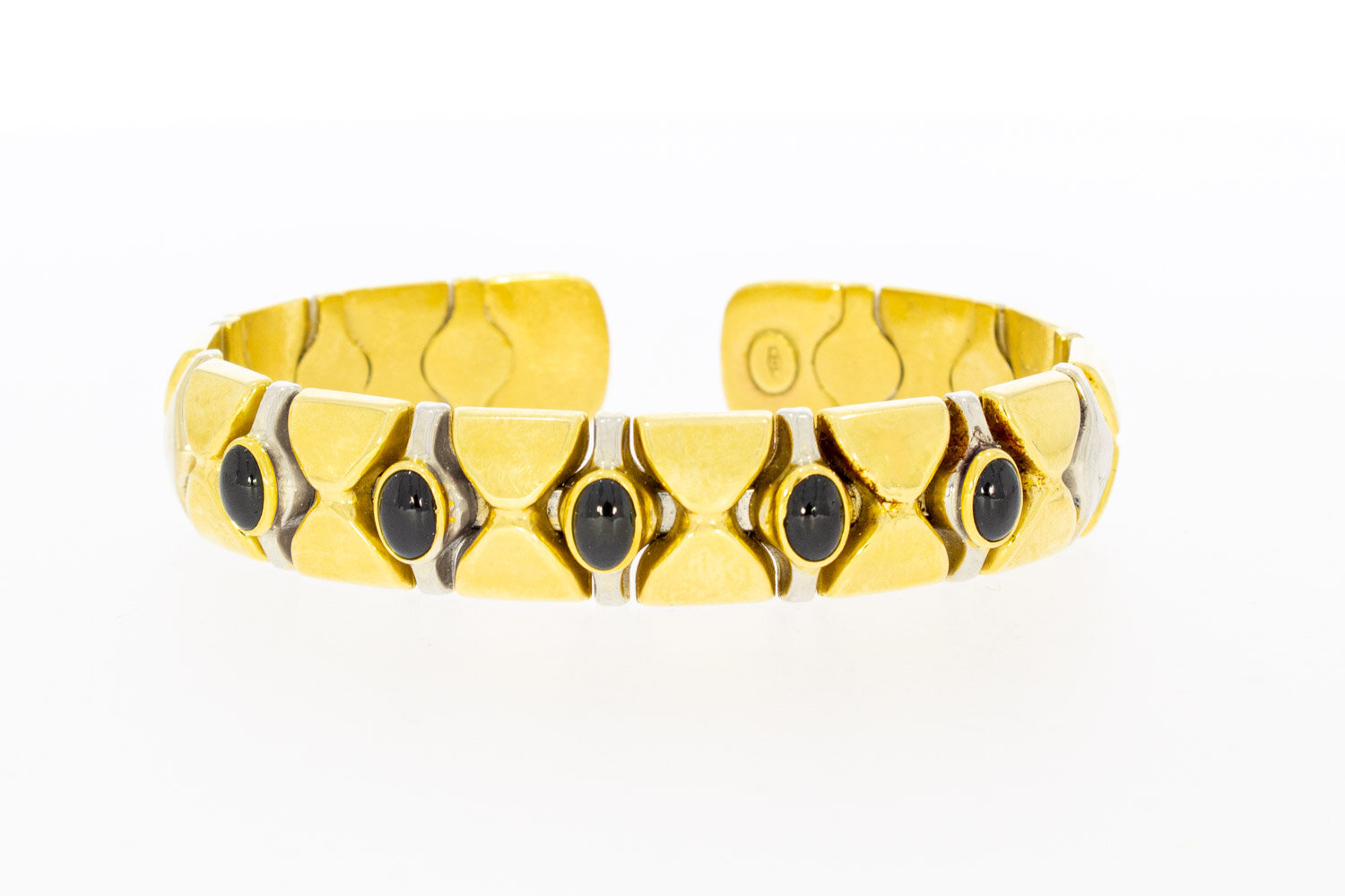 14 karaat gouden Clip Saffier armband