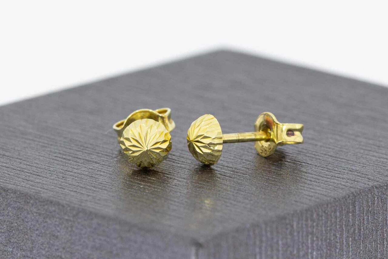 14 Karaat gouden bol oorstekers - 4,7 mm