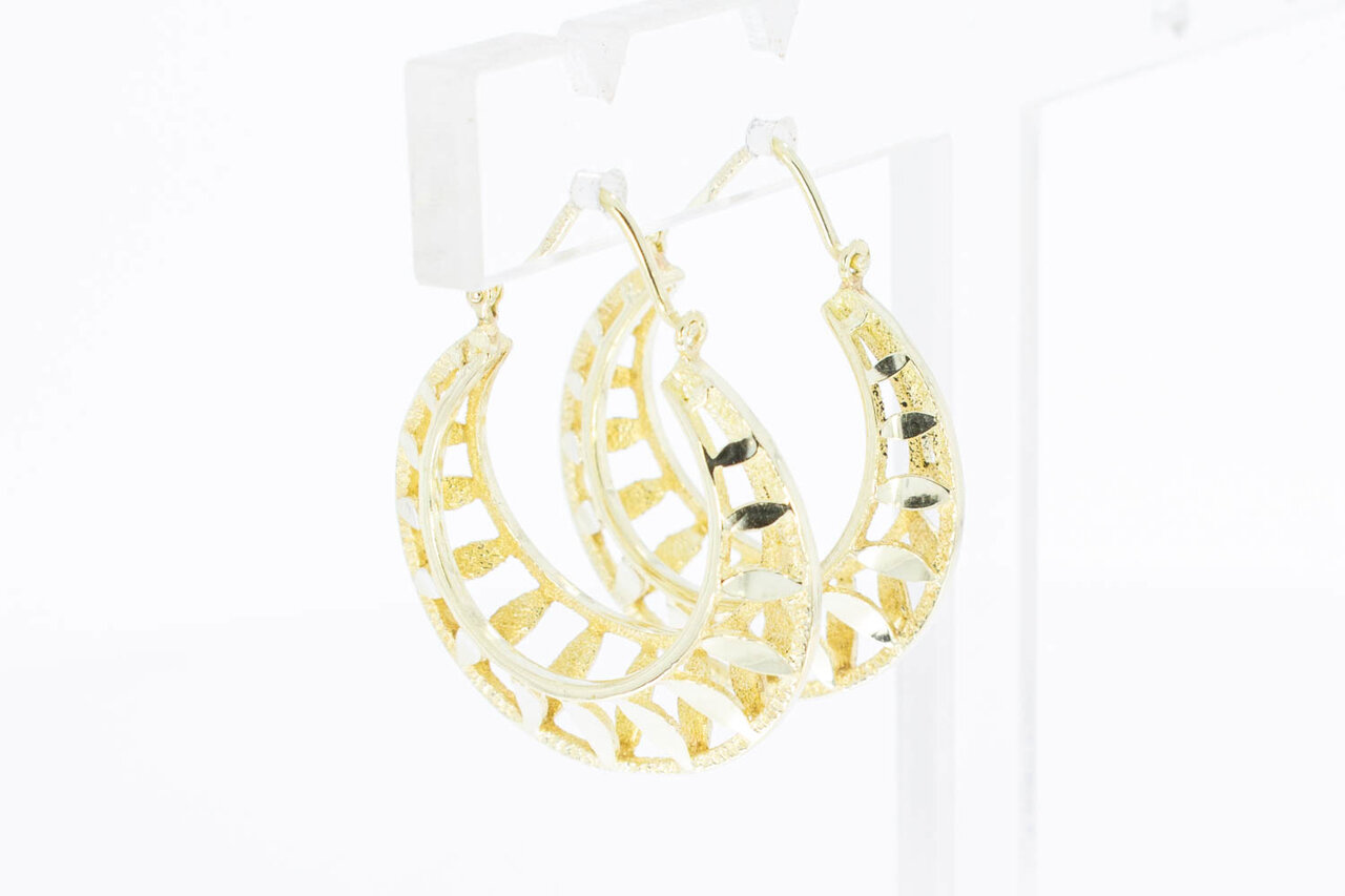14 Karaat geel gouden Oorhangers - 2,3 cm