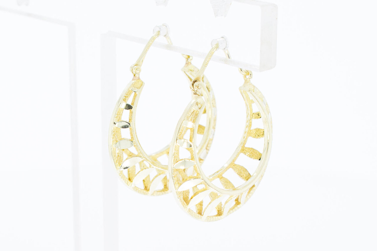14 Karaat geel gouden Oorhangers - 2,3 cm