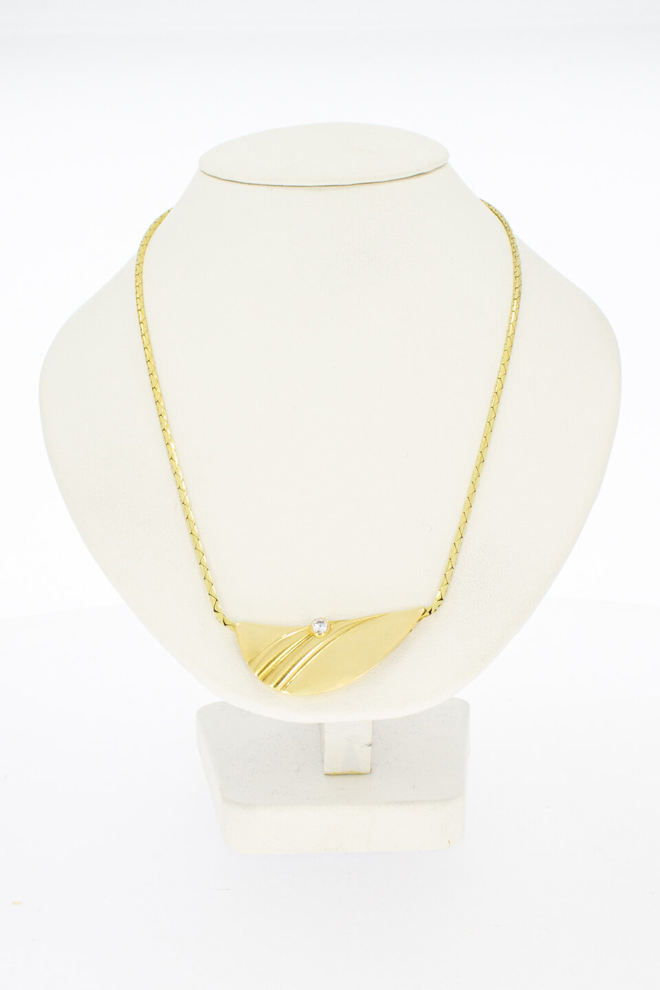 14 Karaat gouden Omega Collier met Hanger - 42 cm