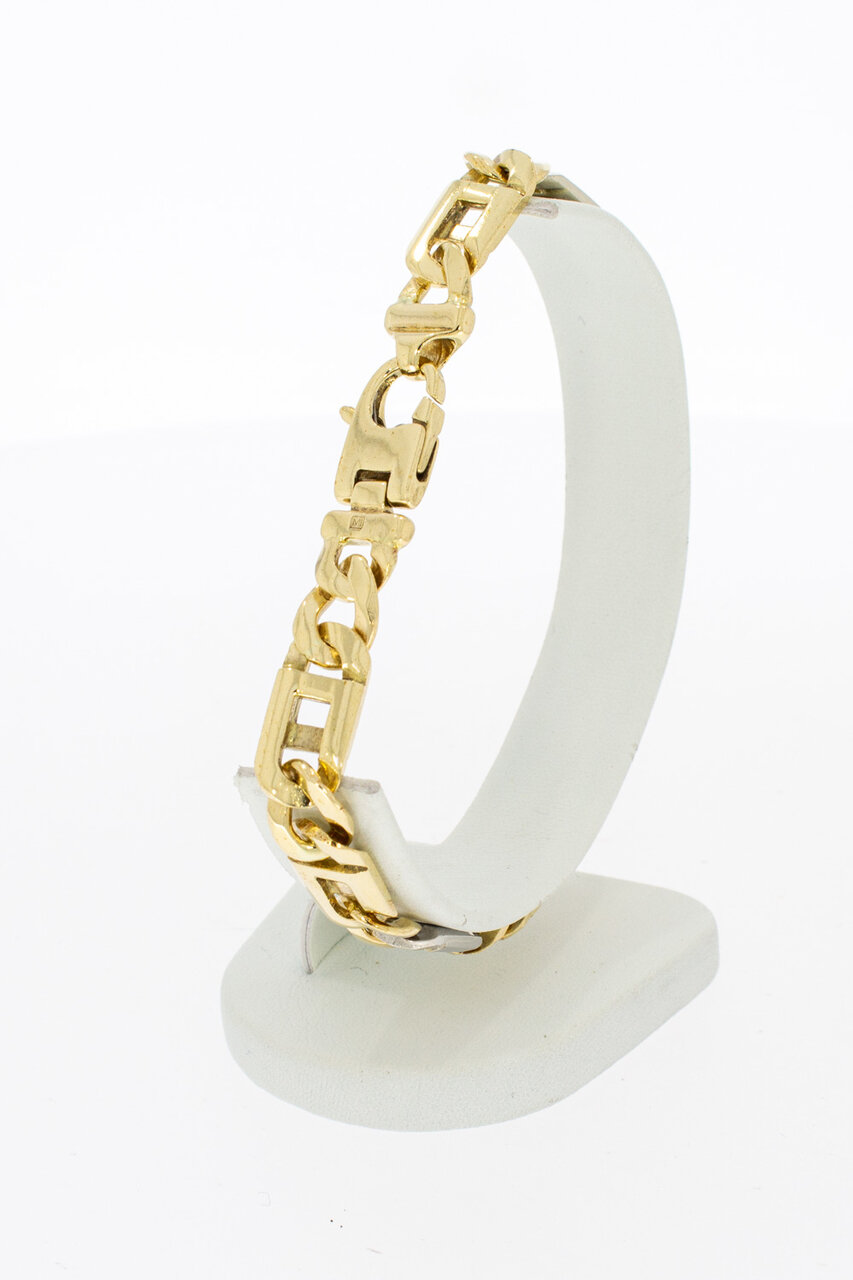 14 Karaat  gouden heren armband  Rolex - 22,2 cm
