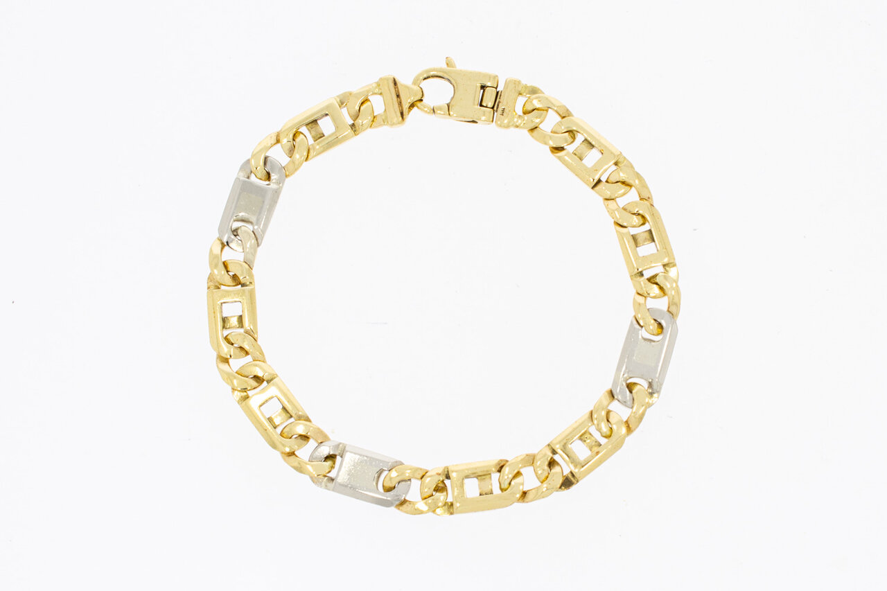 14 Karaat  gouden heren armband  Rolex - 22,2 cm