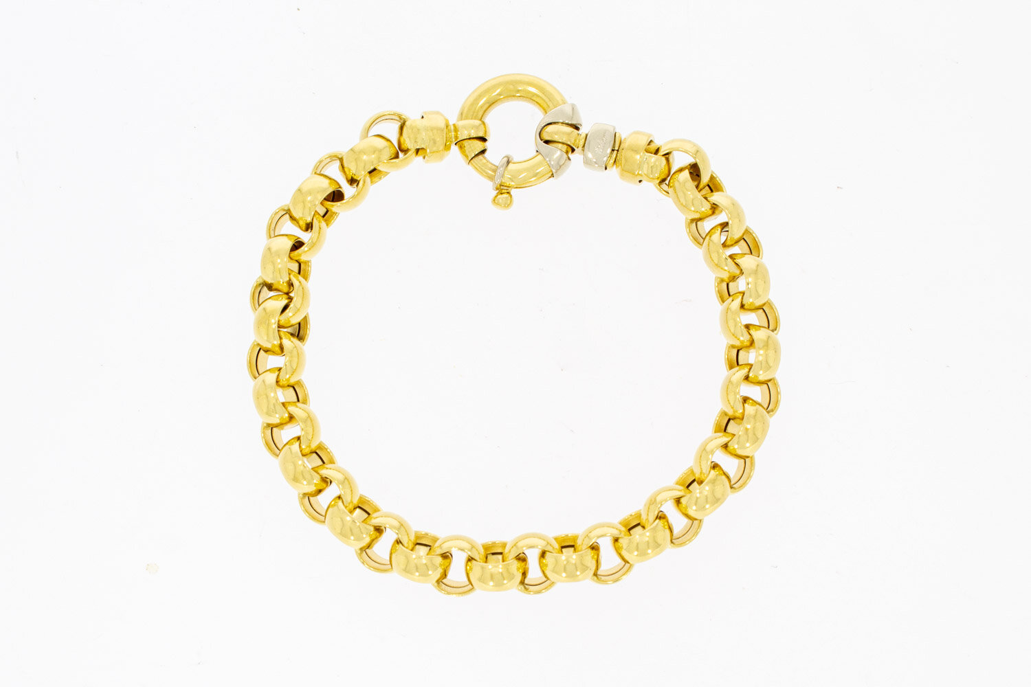 18 Karaat Jasseron armband goud - 21,5 cm