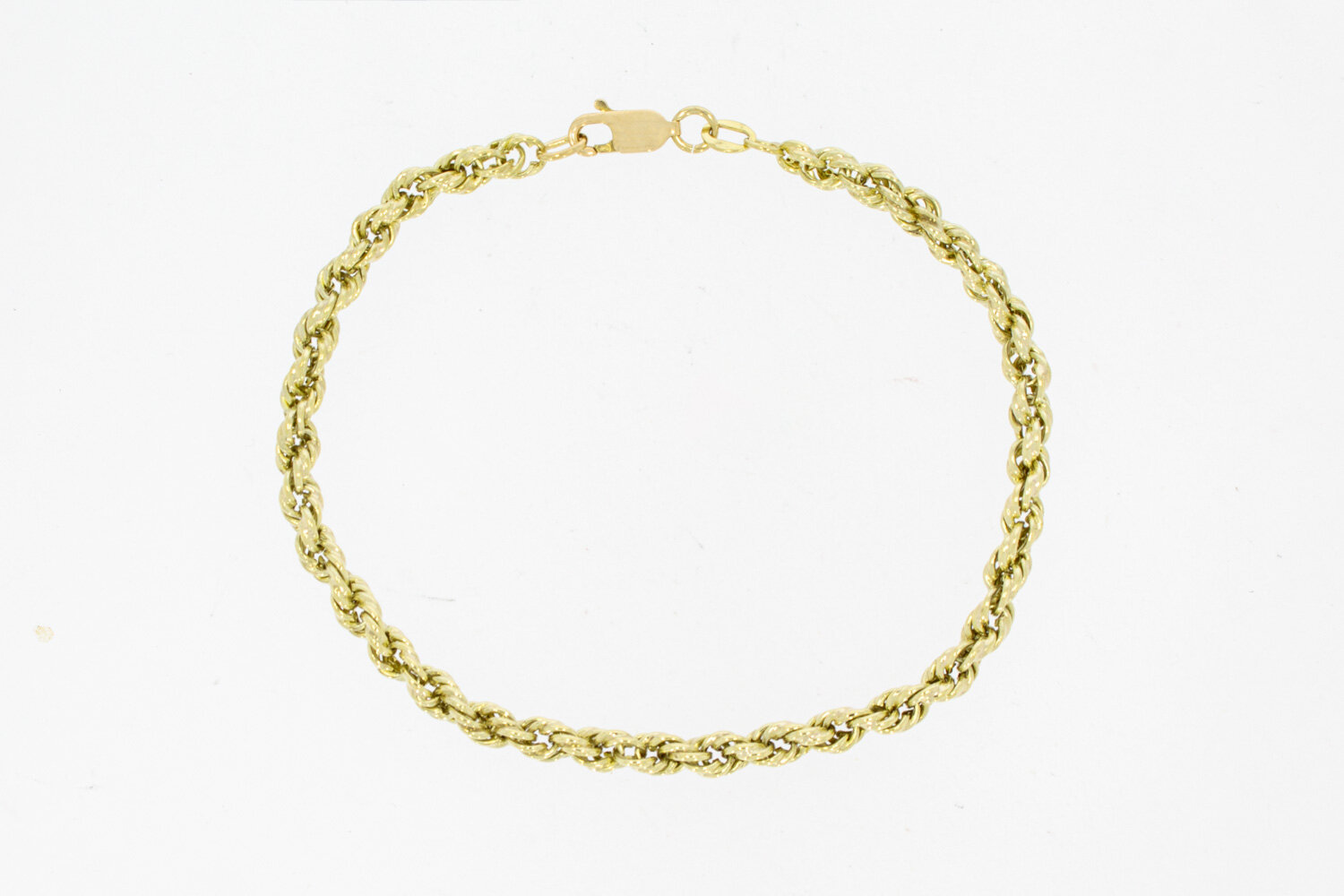 14 karaat gouden Koordarmband  - 20,2 cm