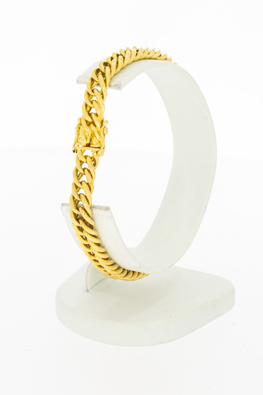 20 Karaat gouden Gourmet armband - 19,4 cm