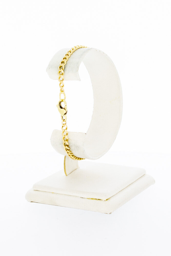 Gourmet 14 Karaat goud armband - 19 cm