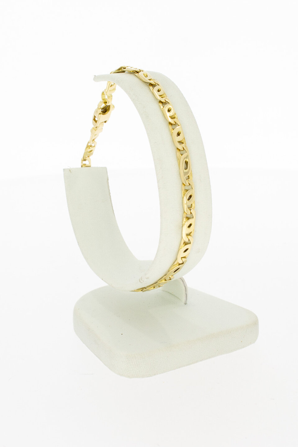 Valkenoog armband 14 karaat goud - 19,5 cm
