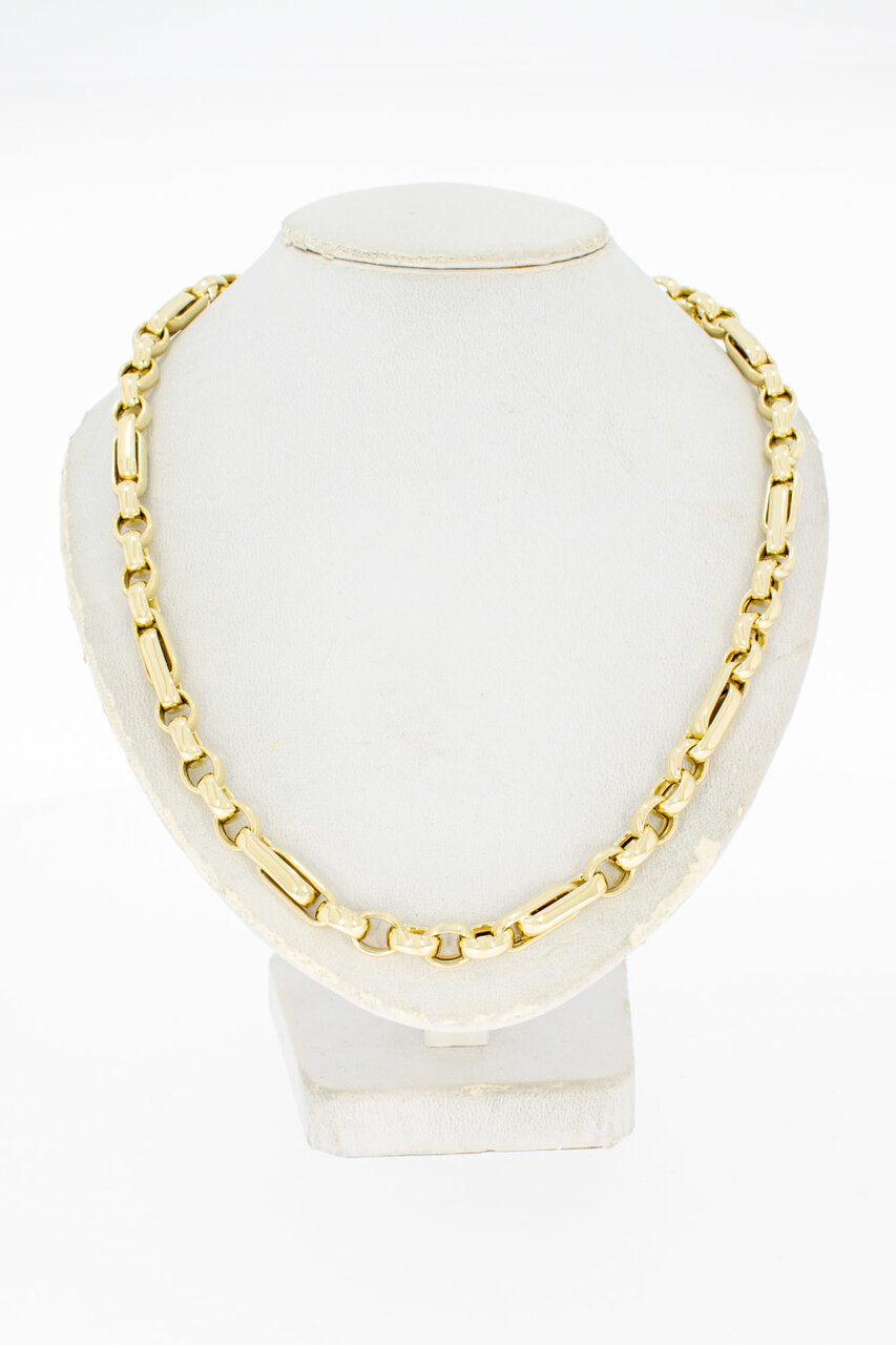 14 Karaat geel gouden Anker Collier - 47 cm