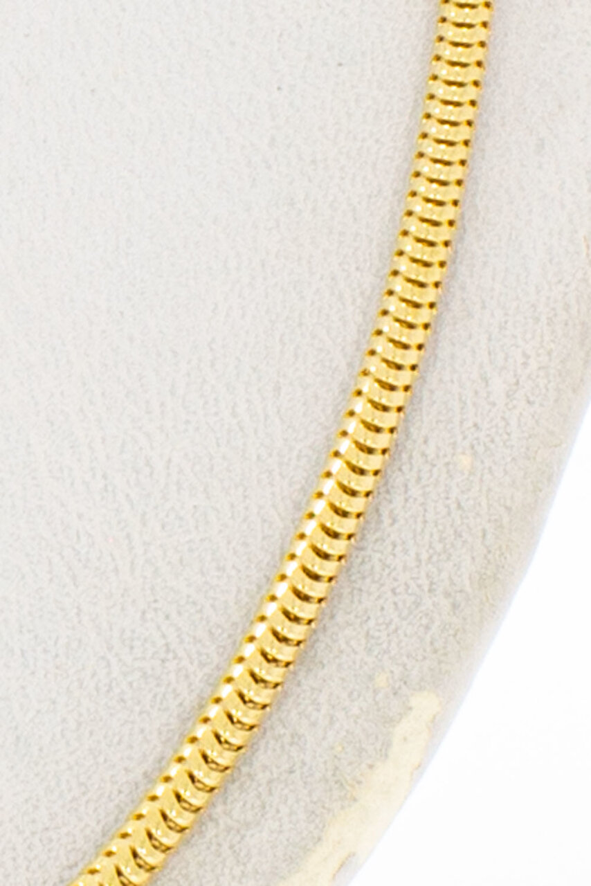 18 Karaat geel gouden Slangen Collier - 43,9 cm