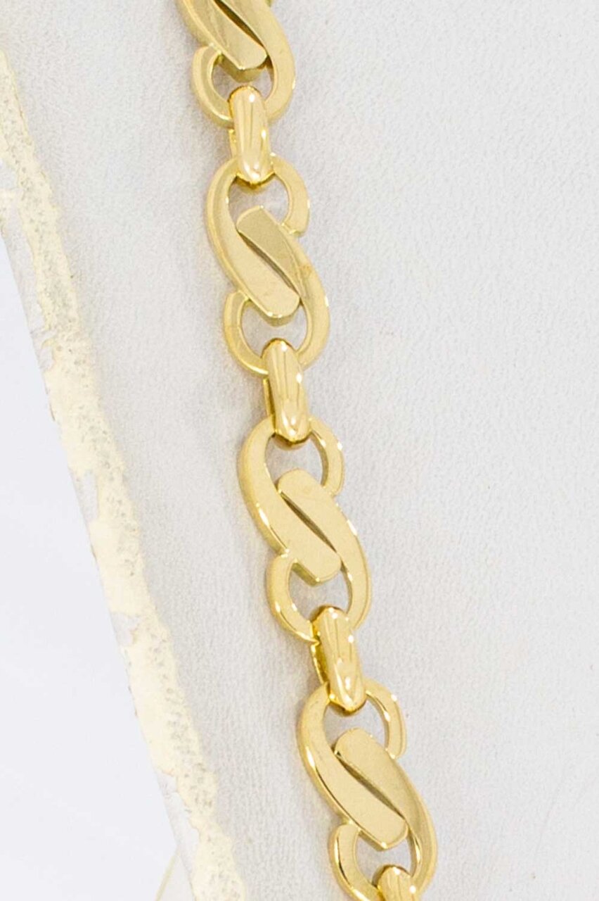 18 Karaat gouden infinity Collier - 42,9 cm