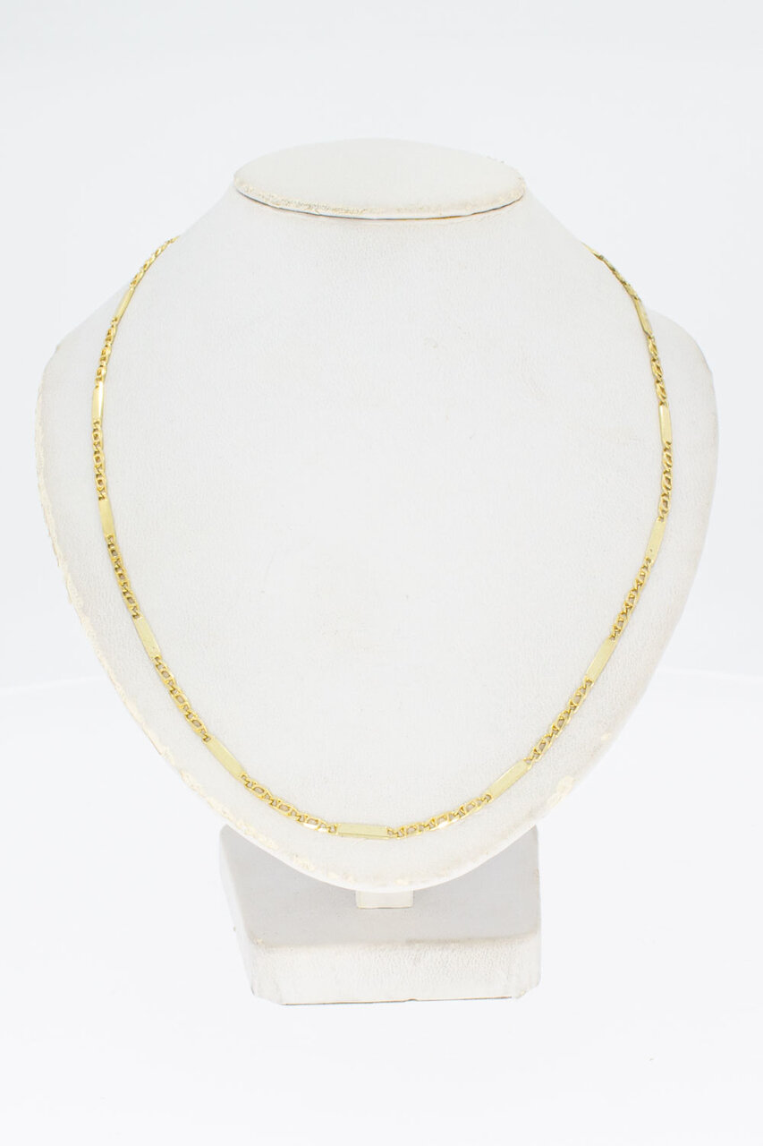 14 karaat gouden Valkoog collier - 43,1 cm