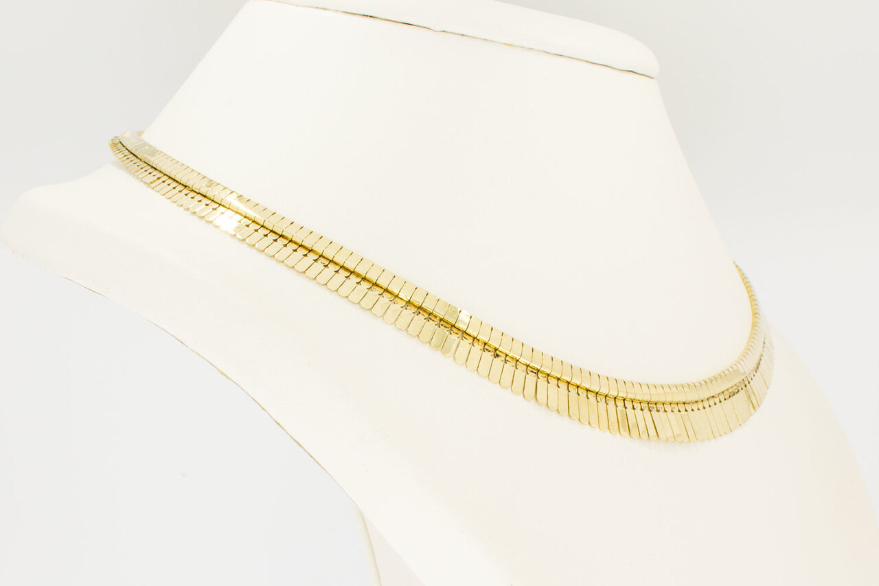 14 Karaat gouden Zonnestraal staafjes Collier - 45 cm