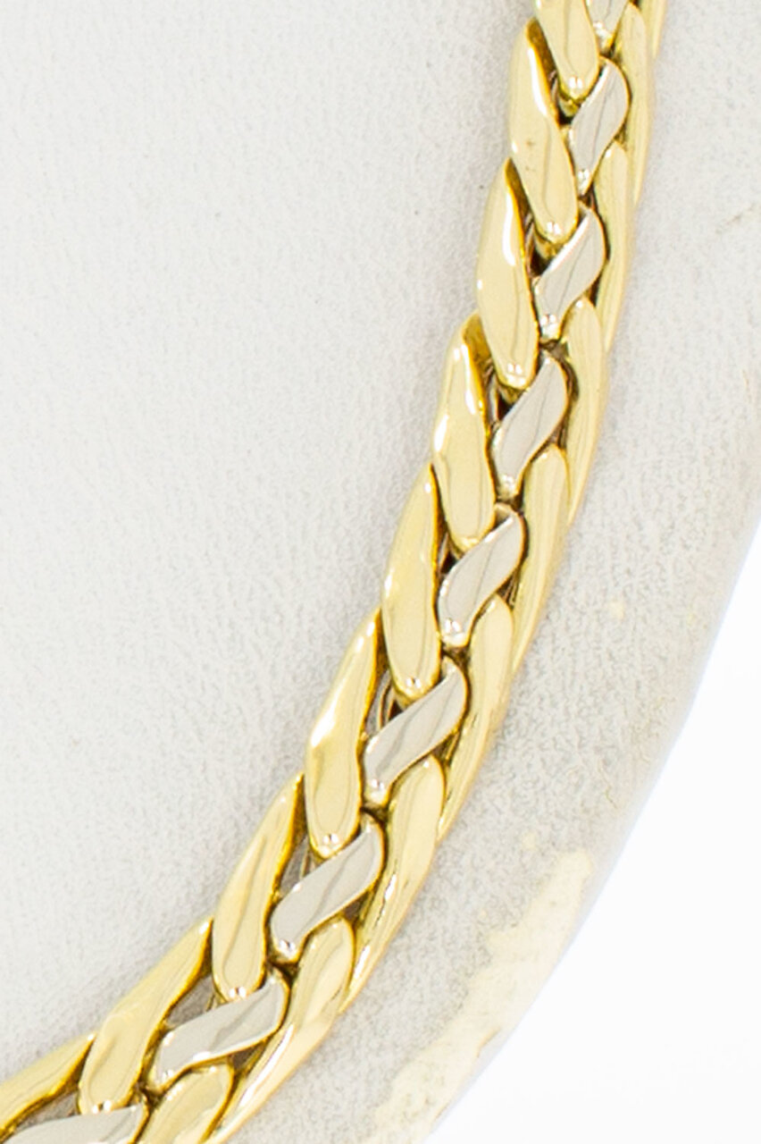 18 Karaat gouden gewalste Vossenstaart ketting - 50,2 cm