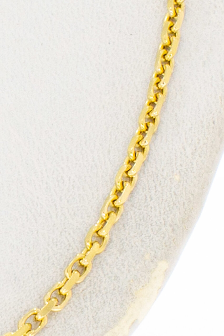 18 Karaat geel gouden Anker ketting - 71,5 cm