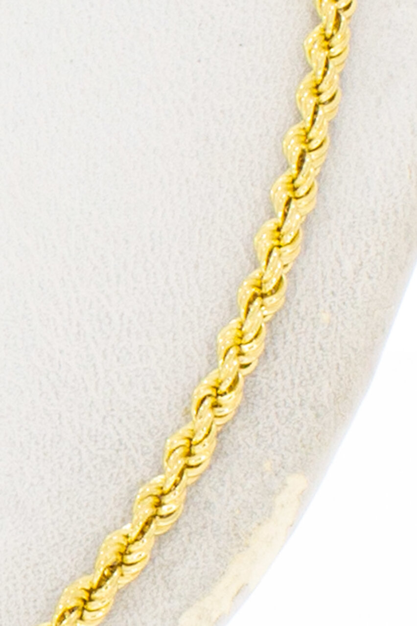 18 Karaat gouden gevlochten Koord ketting - 51,1 cm
