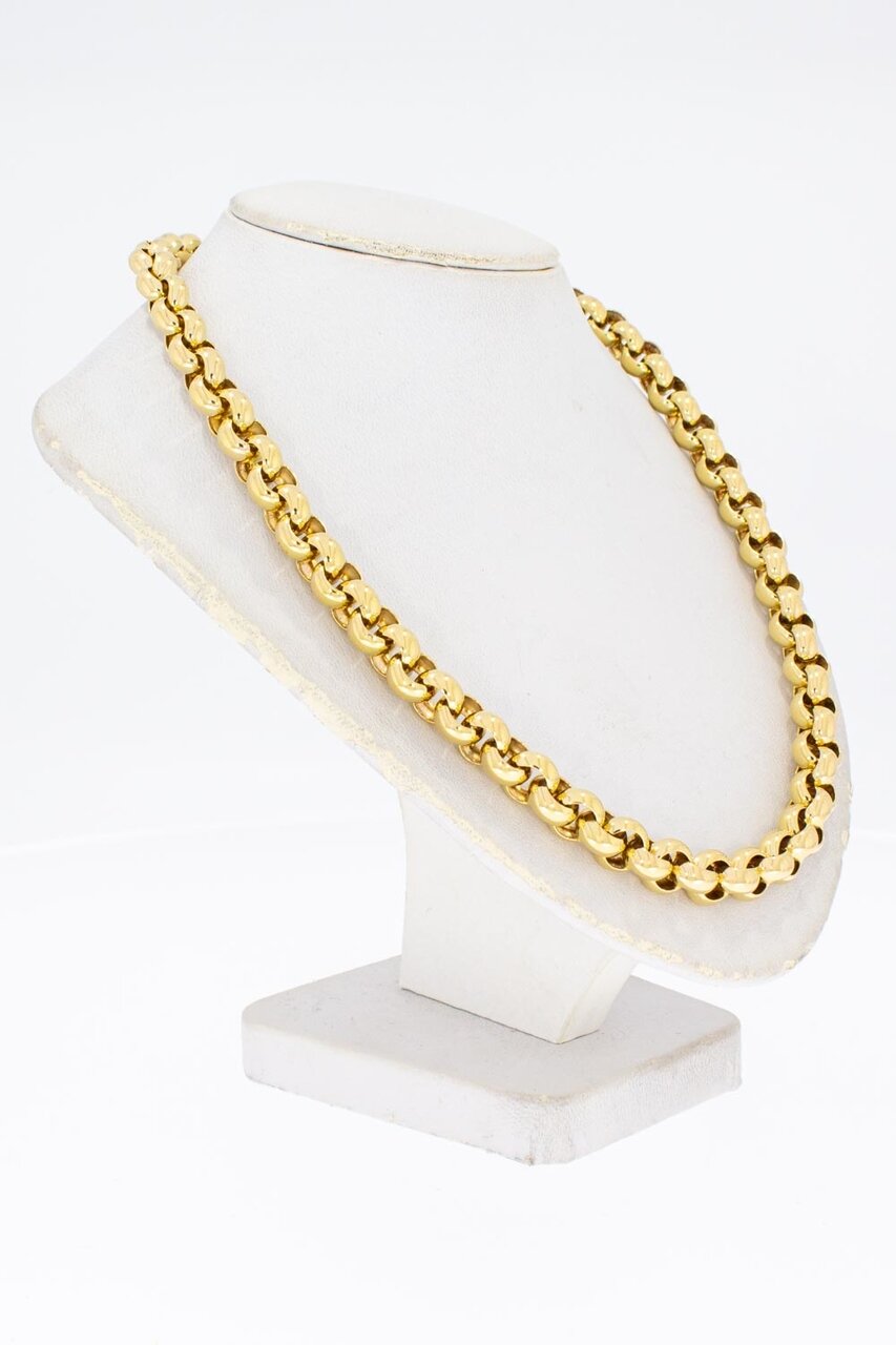 14 Karaat gouden Jasseron halsketting - 54,3 cm