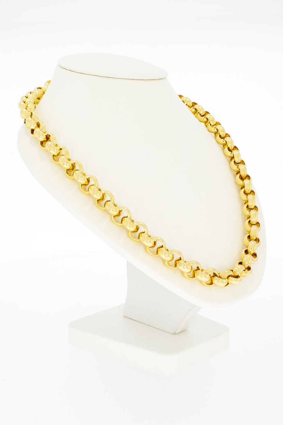 14 Karaat Jasseron halsketting goud - 45,6 cm