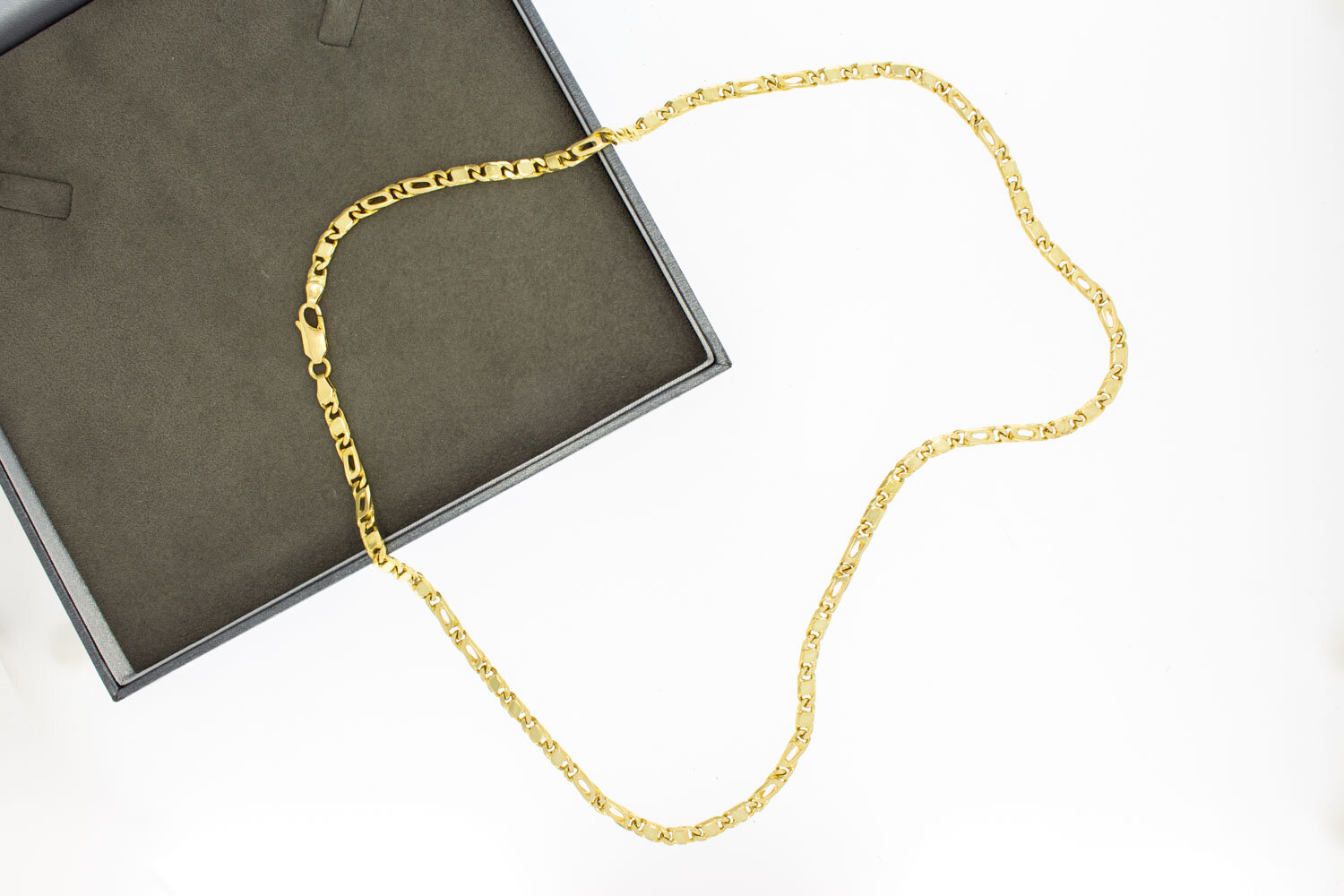 18 Karaat Valkenoog ketting goud - 59,2 cm