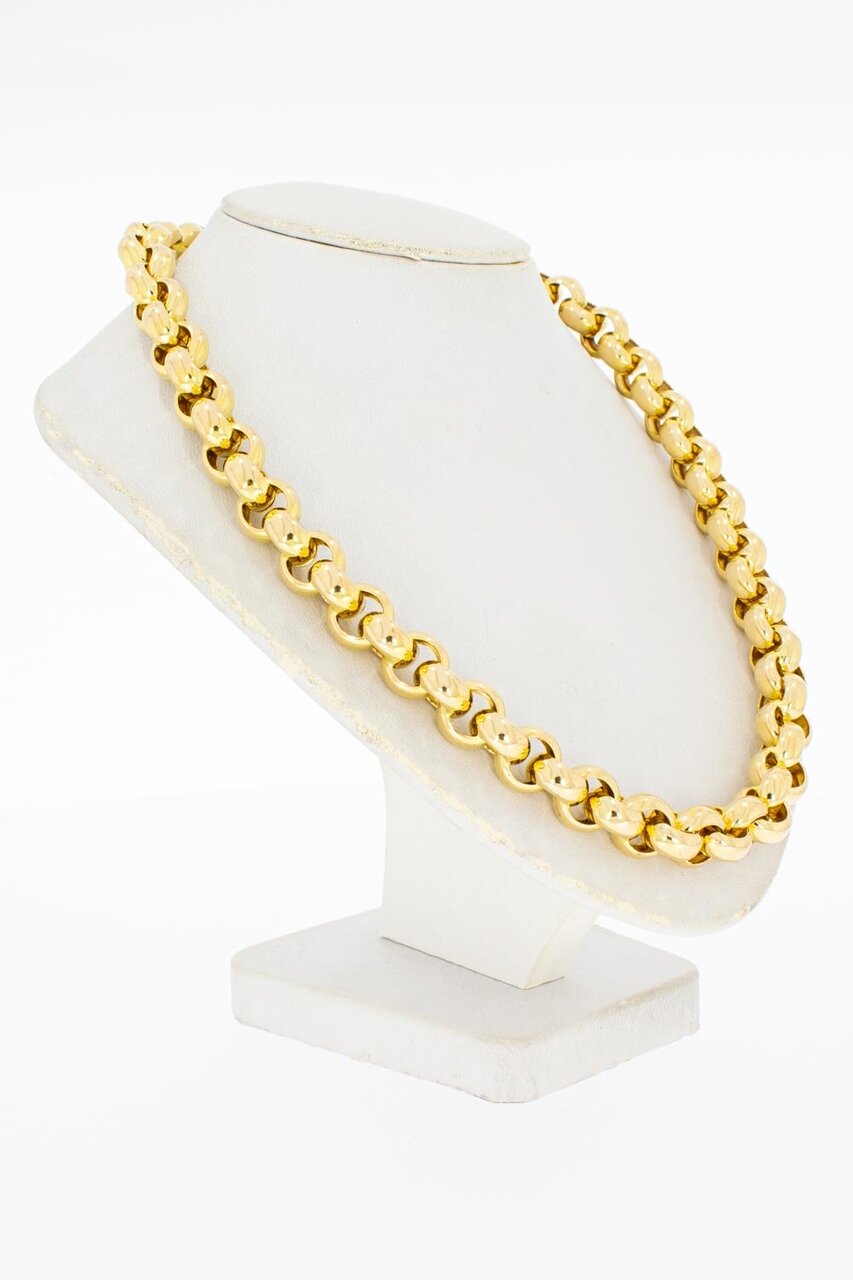 14 Karaat gouden Jasseron halsketting - 45,6 cm