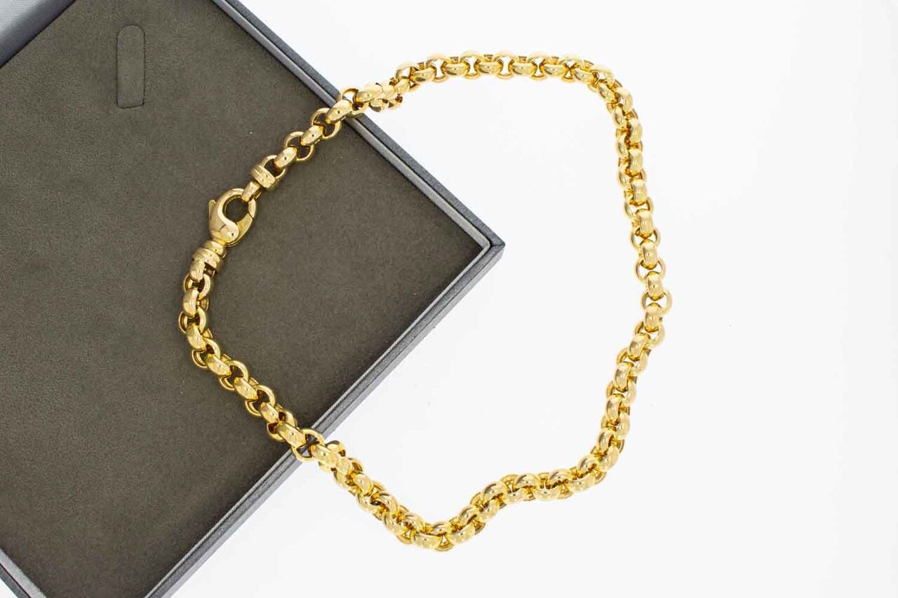 14 Karaat gouden Jasseron halsketting - 45,6 cm