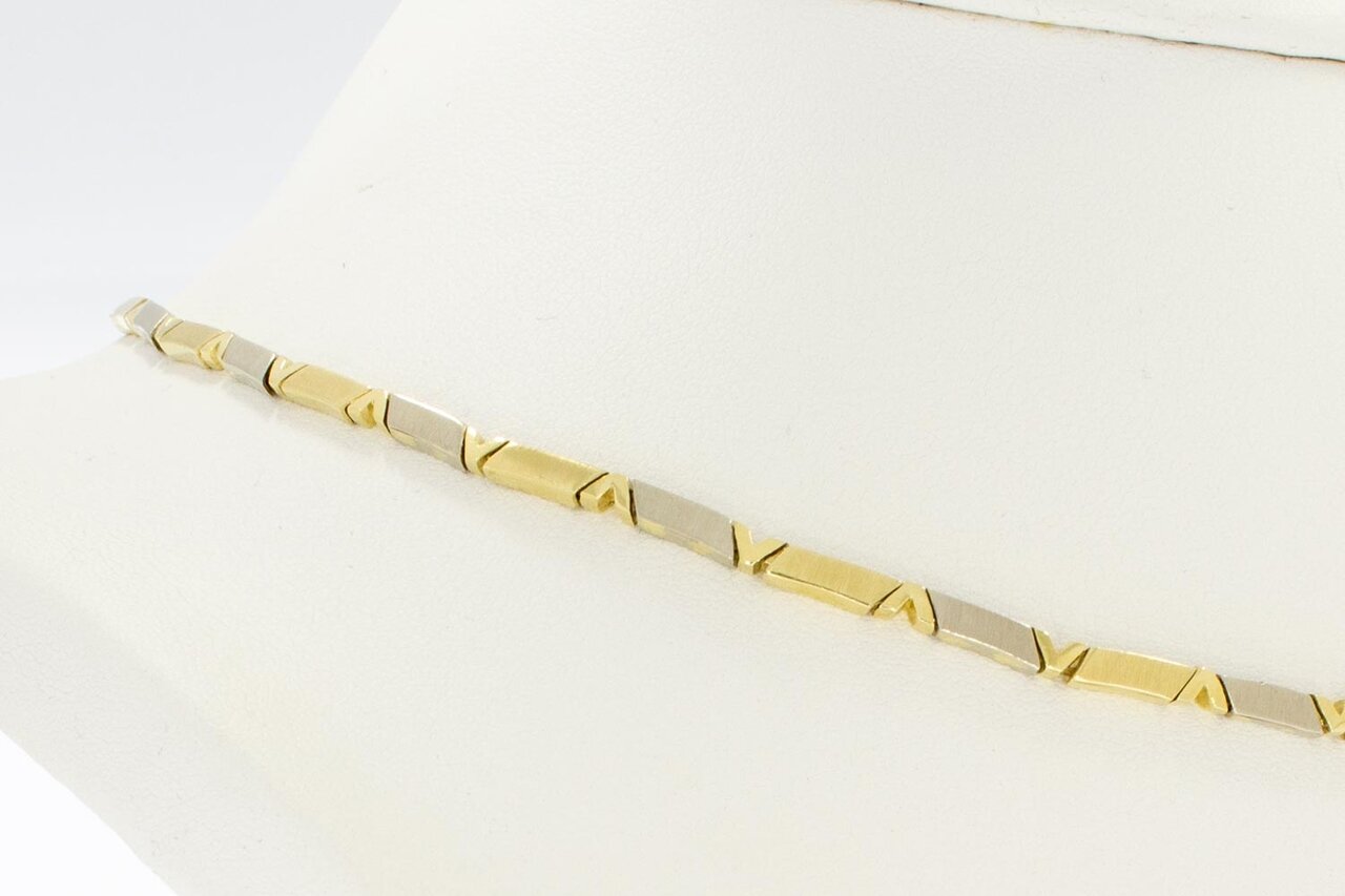 14 Karaat gouden Staafjes ketting - 46,4 cm