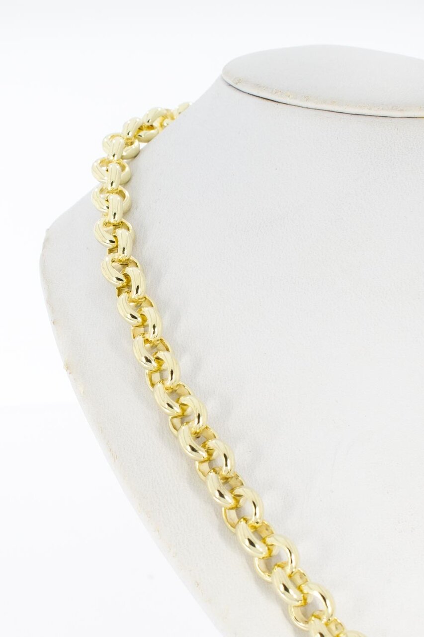 14 Karaat gouden Jasseron halsketting - 51 cm