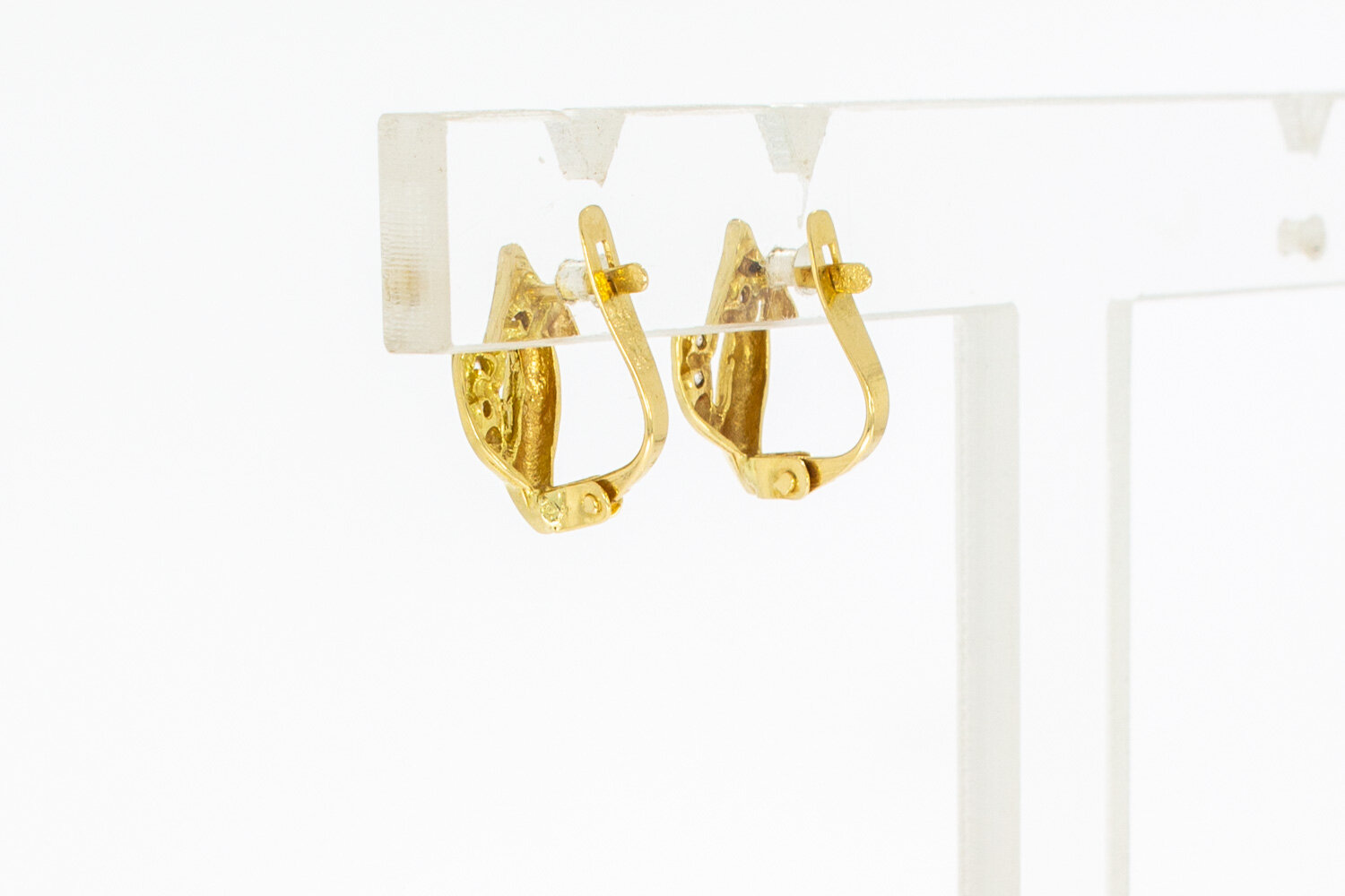 18 Karaat gouden Oorhangers - 12,5 mm